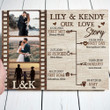 Couple Wife Husband Love Story Anniversary Personalized Canvas