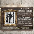 Mom Dad & Son I'll Always Be Your Little Boy Meaningful Canvas