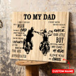 Personalized Gift For Biker Dad You Are Appreciated Canvas