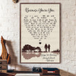 Because You're You Anniversary Couple Wife Husband Personalized Canvas