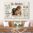 6th Wedding Anniversary When I Tell You I Love You Personalized Canvas