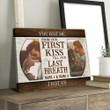 Personalized First Kiss Til Last Breath Canvas