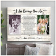 Gift For Mom Dad Parents Of The Bride Wedding Personalized Canvas