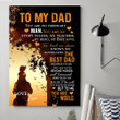 Personalized Gift For Dad From Daughter You Are No Ordinary Man Canvas