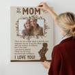 To My Mom There Are Not Enough Words Photo Personalized Canvas