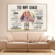 Dad And Daughter Under Tree Hard To Raise A Child Personalized Canvas