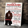 To My Husband I Love You With All I Am Poster Canvas