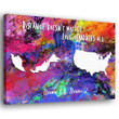 Distance Doesn?t Matter Malaysian Expats Personalized Canvas