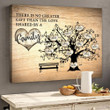 There Is No Greater Gift Family Tree Personalized Horizontal Canvas