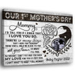 Mother's Day Expecting Mom 1st Love Meaningful Personalized Canvas
