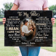 Love You The Most Anniversary Meaningful Personalized Canvas For Wife