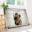 Personalized Wedding Anniversary Gift Lyric Song Custom Image Canvas