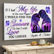 Couple I Could Love You Longer Memorial Personalized Canvas