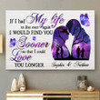 Couple I Could Love You Longer Memorial Personalized Canvas