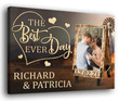 Anniversary Gift The Best Day Custom Photo Date Personalized Canvas