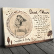 Personalized Mum Thank You For Everything Memorial Canvas