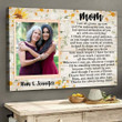 Mom From Daughter To My Mom Poem Meaningful Personalized Canvas
