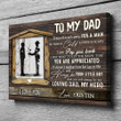 For Dad From Son I Will Always Be Your Little Boy Personalized Canvas