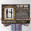 For Dad From Son I Will Always Be Your Little Boy Personalized Canvas