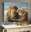 Lion Couple All Of Me Loves All Of You Personalized Poster & Matte Canvas BIK21050702-BID21050702