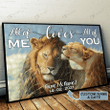 Lion Couple All Of Me Loves All Of You Personalized Poster & Matte Canvas BIK21050702-BID21050702
