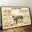 Horse Riding To My Mom Poster & Matte Canvas BIK21022704-BID21022704