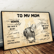 Welder To My Mom-Son Poster & Matte Canvas BIK21033006-BID21033006