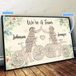 Cycling Couple Personalized Poster & Matte Canvas TRK21010602-TRD21010602