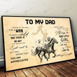 To My Dad-daughter Horse Racing Poster & Matte Canvas BIK20120901-BID20120901