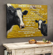 Cow To My Daughter Poster & Matte Canvas BIK21012505-BID21012505