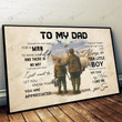 Duck Hunting To My Dad-Son Poster & Matte Canvas BIK21051901-BID21051901