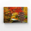 Personalized Name Canvas, Family Canvas, Fall Foliage Canvas, Gift Canvas