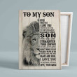 To My Son Canvas, Lion Canvas, Mom And Son Canvas, Never Forget That I Love You Canvas