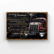 To My Husband Canvas, I Love You Forever And Always Canvas, Freightliner Canvas, Family Canvas