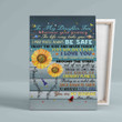 To My Daughter Canvas, You Are My Sunshine Canvas, Sunflower Canvas, Family Canvas