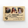 Personalized Image Canvas, No Matter How Big We Get Canvas, Dad Canvas, Family Canvas, Gift Canvas
