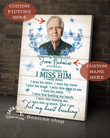 Personalized Memorial Gift Canvas Heaven I Miss Him Top 5 BENICEE