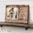 Personalized Couple Wall Art Canvas All Of Me Loves Old Window BENICEE