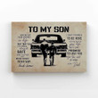 To My Son Canvas, Muscle Car Canvas, I Can't Promise To Be Here Canvas, Family Canvas