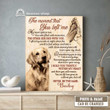 Personalized Dog Canvas Art, Dog Remembrance Gifts, The Moment That You Left Me