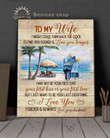 BENICEE Ocean family to my wife walking on the beach Wall Art Canvas
