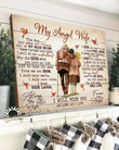 Memorial Gift Canvas - My Angel Wife Christmas Version Top 3 BENICEE