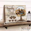 Personalized Family Tree Wall Art Canvas Life Begins And Love Never Ends