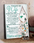 Memorial Gift Canvas Art - Heaven You Are My Wife Teal Color Top 10 BENICEE