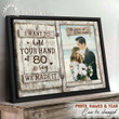 Faux Window Personalized Photo Wall Art Canvas Gift For Couple - I Want To Hold Your Dand