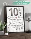 Anniversary Gift Frame Canvas Wall Art Grow Old Along With Me Top 10 At BENICEE SHOP