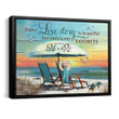 Personalized Romantic Canvas Beach Wall Art And So Together We Built A Life We Love