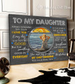 Stunning Gift To My Daughter From Mom Canvas Wall Art Always Remember How Much I Love You