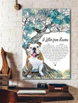 English bulldog - A letter from heaven Canvas