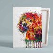 Poodle Canvas, Dog Canvas, Puppy Canvas, Colorful Canvas, Gift Canvas, Wall Art Canvas